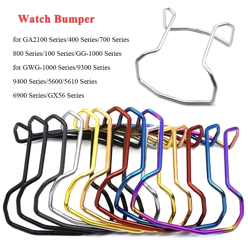 Parachoques de reloj de acero inoxidable para DW5610/5600 DW6900 GA2100 GWG1000/700 GX56 GA700 GW9300 accesorios de correa de reloj de Metal