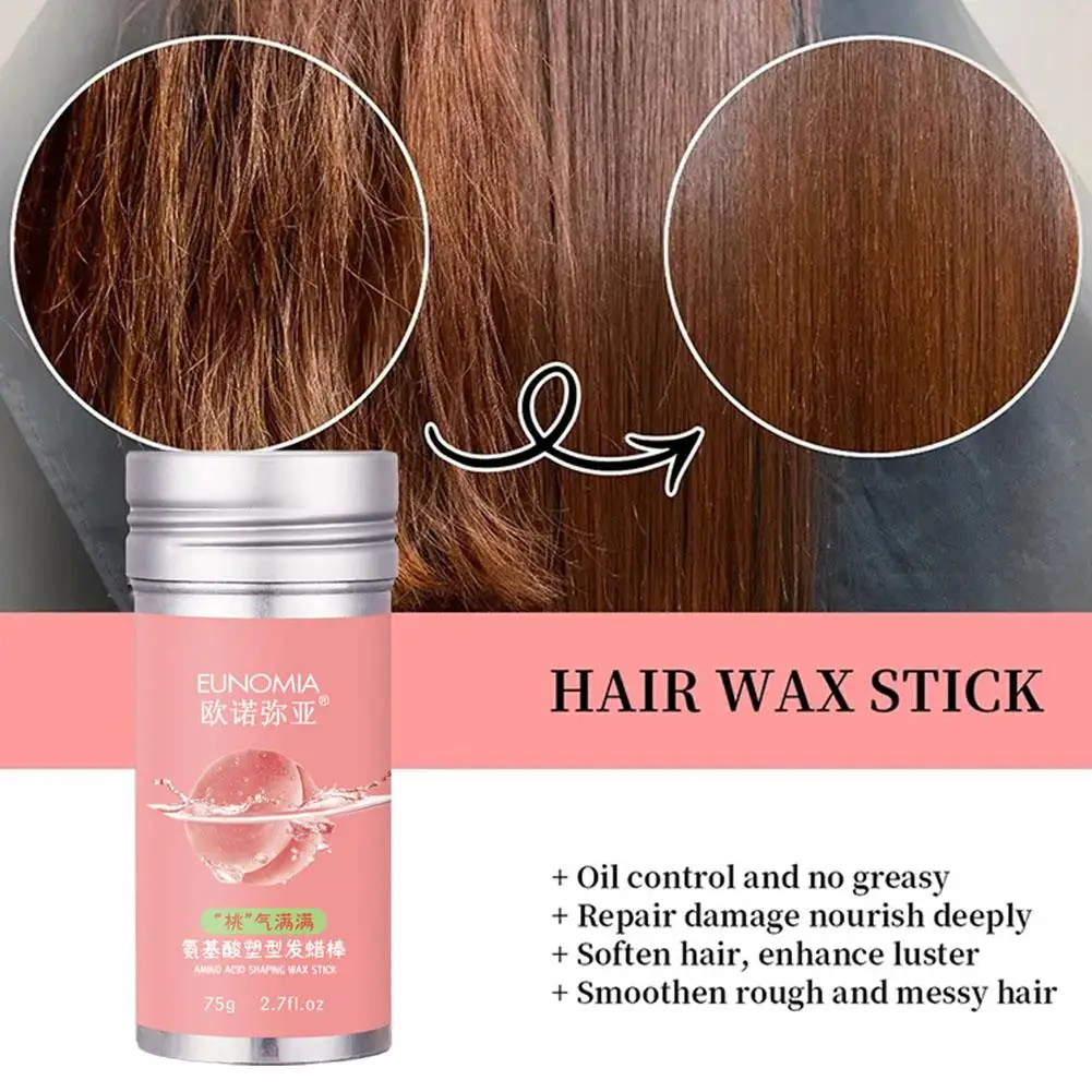 

75g Broken Hair Artifact Hair Wax Stick Gel Cream Styling Men Women Fluffy Hair Children And Styling Hair Frizz Stick Wax F M9O8