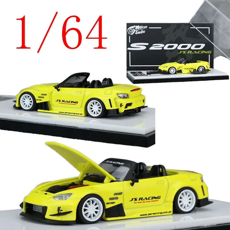 

Micro Turbo Diecast 1/64 Scale Honda Alloy Model Cars Honda S2000 AP1 JS Racing Play Vehicles Toys for Boys Gift Original Box
