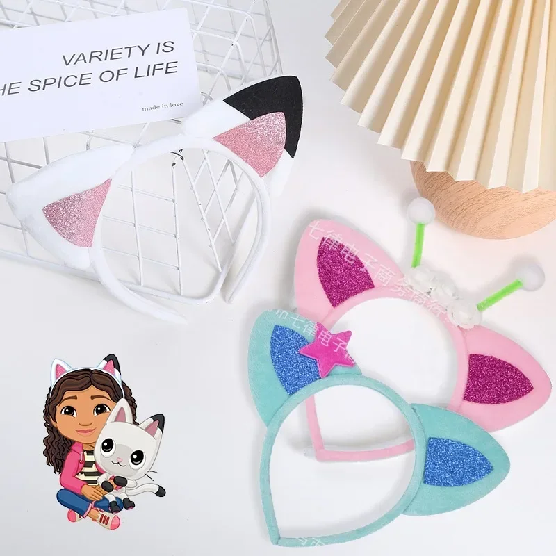 Gabby diademas de casa de muñecas para niñas, tocado de dibujos animados para niños, sombreros de moda de Anime, accesorios de Cosplay de fiesta