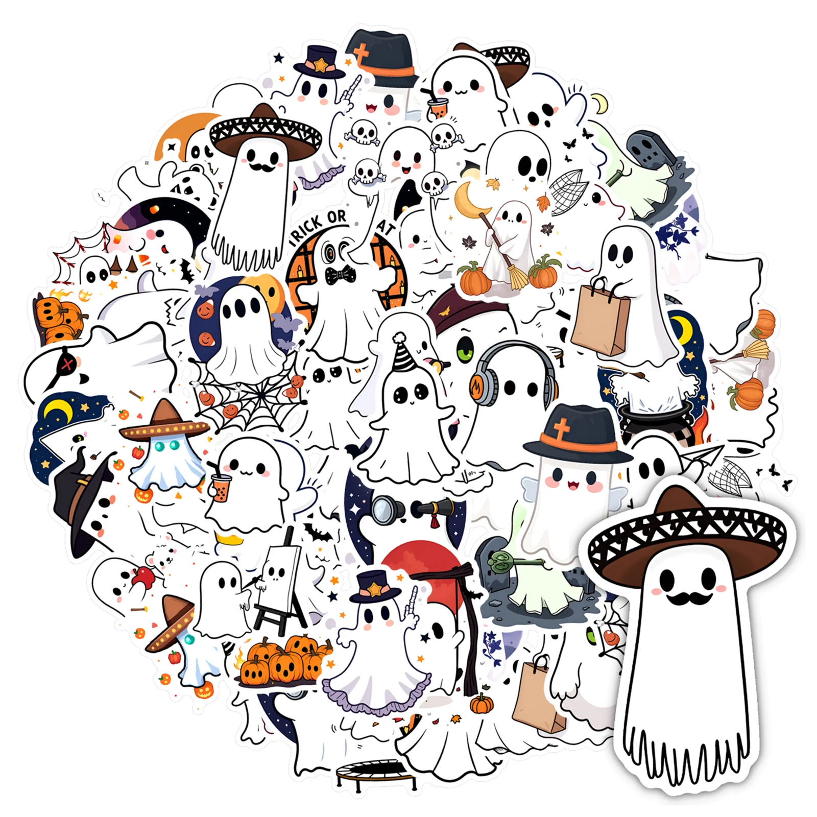 

35 шт.-50 шт., жуткие мультяшные наклейки, юмористические кавайные наклейки, игрушки, учитель, награды, наклейки для гитары, ноутбука, шлема, чемодана