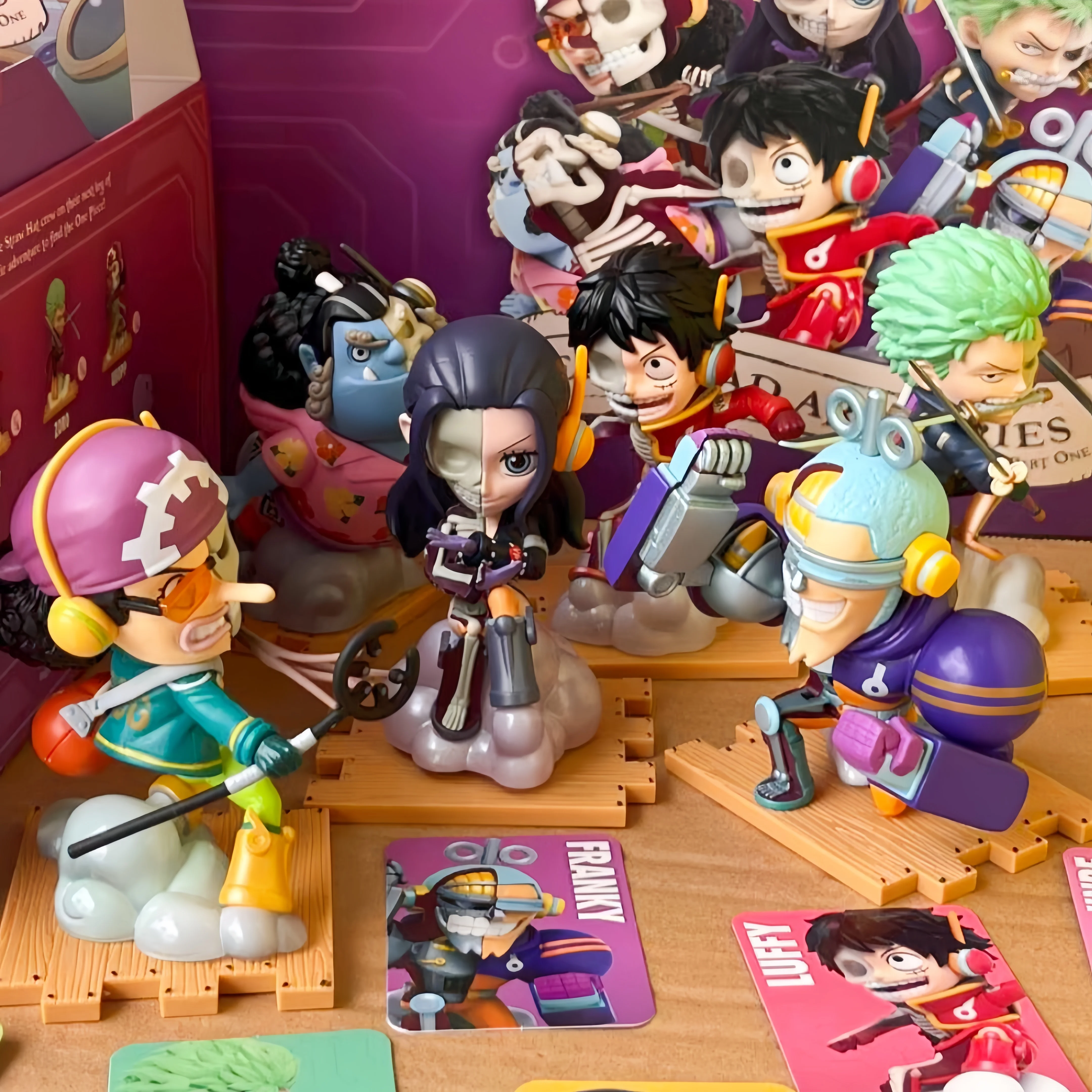 

Mighty Jaxx One Piece Semi-Anatomical Blind Box 9 Egghead Island Decoration Mystery Toy Gift Collectible Trendy