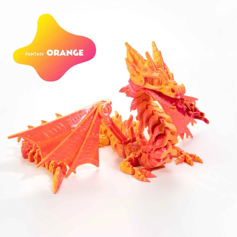 Mini 3D Printer Fire-breathing Pterosaur Toy Model Desktop Ornaments Multi-jointed Activities Kids Stress Relieving Toys Gifts