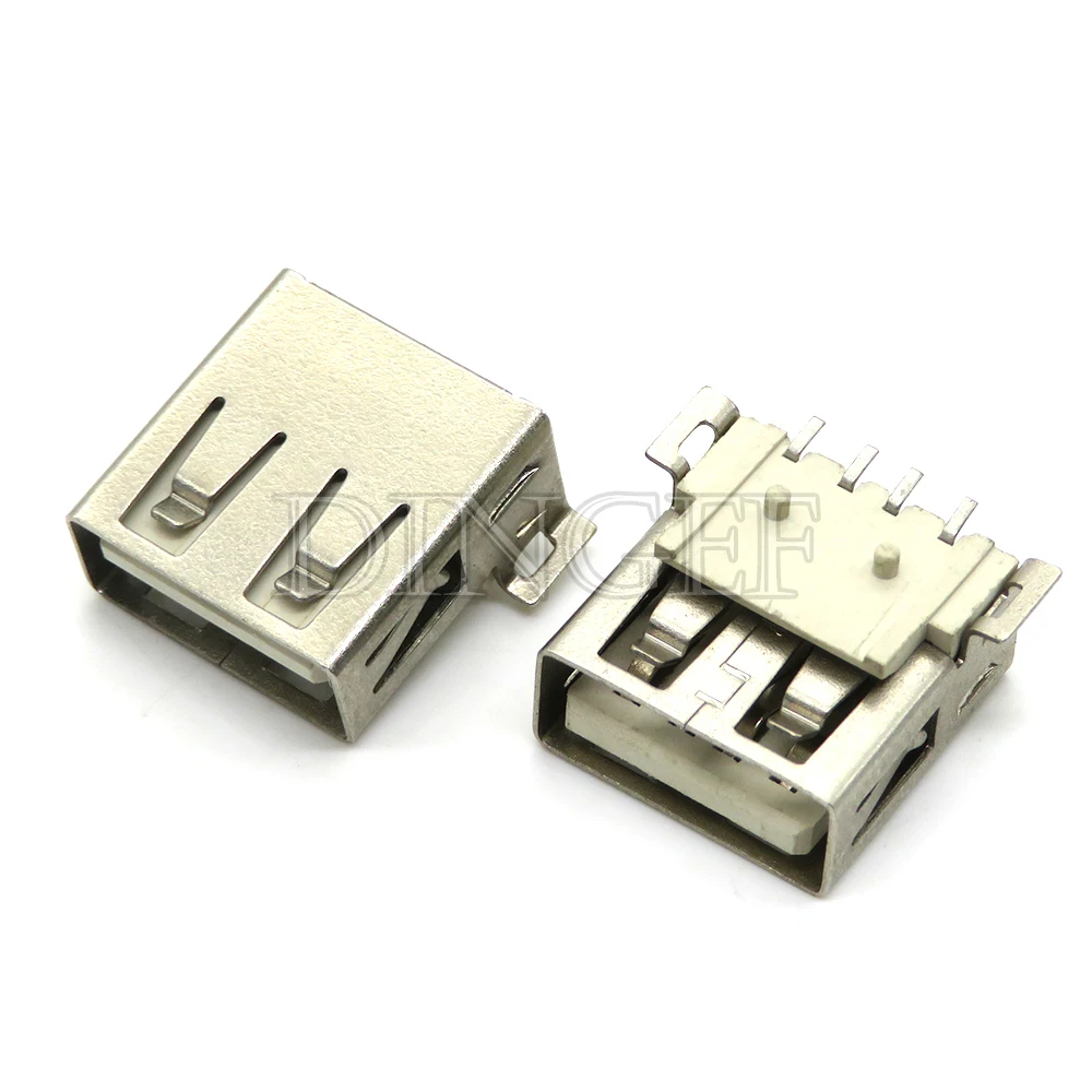 5 قطعة USB نوع A منفذ قياسي أنثى لحام الرافعات موصل PCB المقبس USB-A USB-B نوع