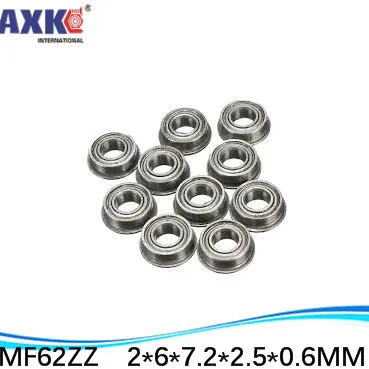 Free Shipping Boutique Flange Ball Bearings MF62ZZ / FR620ZZ Size 2*6*7.2*2.5*0.6 Mm Inch Bearing AXK Steel Deep Groove Ra 0.8 *