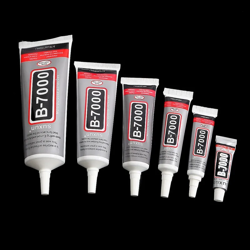 15ML 25ML 50ML 110ML B7000 קשר ברור טלפון תיקון דבק אוניברסלי זכוכית פלסטיק DIY דבק B-7000 עם דיוק מוליך