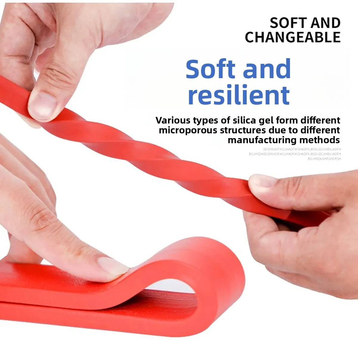 Red Silicone Foam Square Seal Strip | High Temp Resistant Shockproof Weather Seal