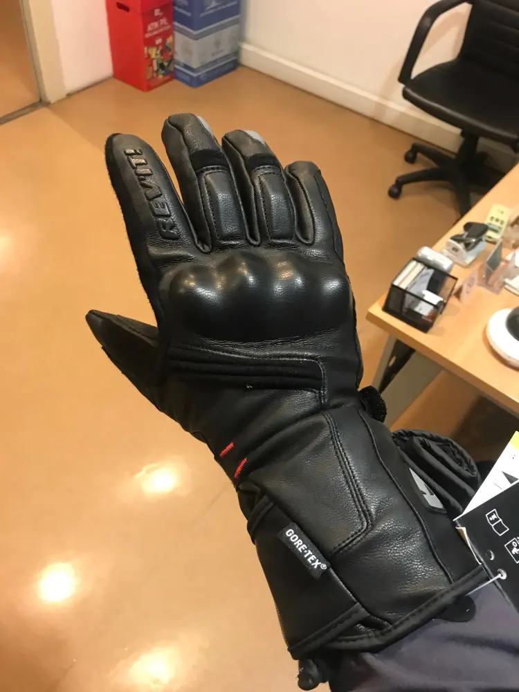 قفازات REVIT المقاومة للماء H2O للشتاء الدافئ بشاشة تعمل باللمس من الجلد الطبيعي لركوب الدراجات النارية