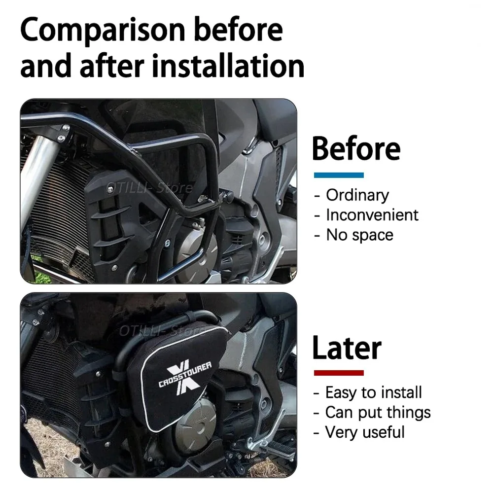 Аксессуары для мотоциклов, сумки для защиты от ударов, водонепроницаемая дорожная сумка для хранения инструментов для Honda VFR1200X VFR 1200X Crosstourer 2012-2020