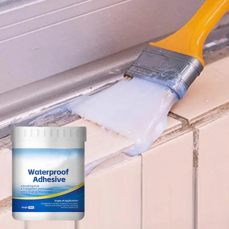 Transparent Waterproof Paint Sealant Water-Based Waterproof Coating Agent  Waterproof Caulk for Wood Concrete Bricks and Metal