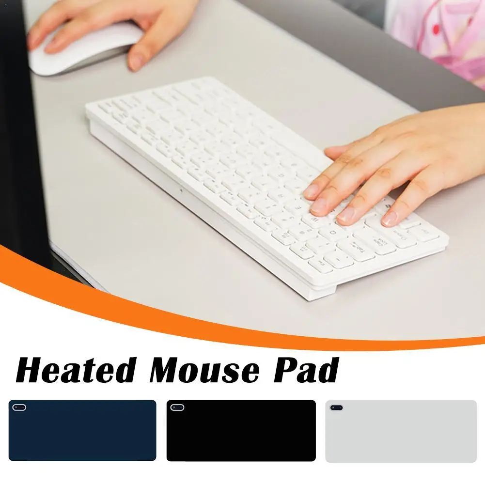 Intelligent Heated Electric Heating Pad Office Desktop Digital Display Heating Pad Warming  Mouse Pad for Office and Home