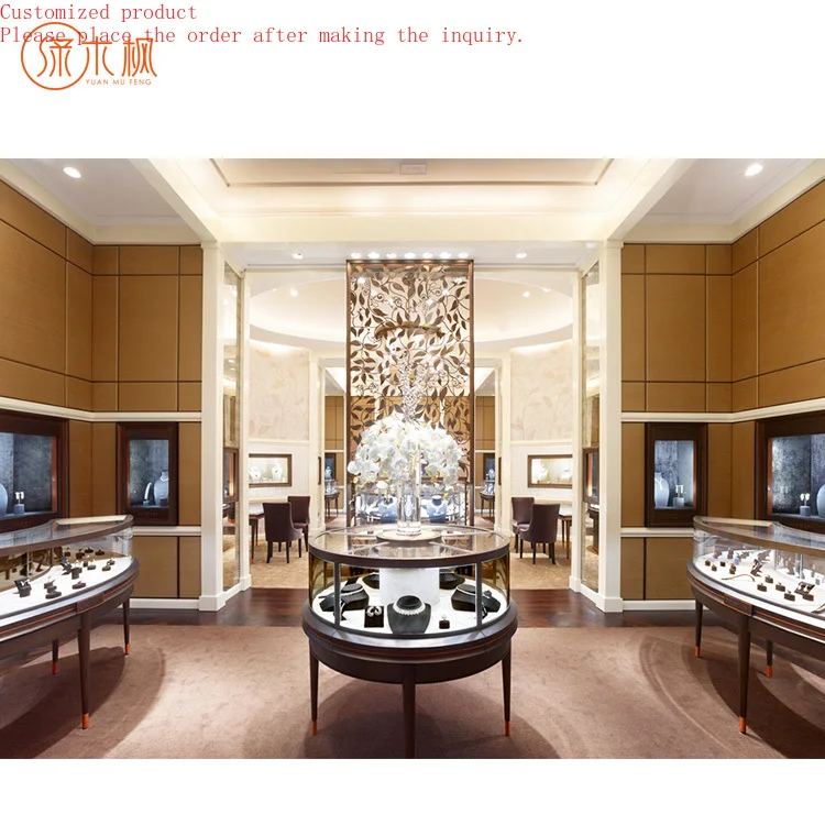 

Stylish Shop Design Glass Jewelry Display Case Showcase Elegant Jewlery Display Showcase Manufacturer