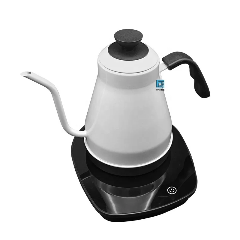 foodgrade coated Electric coffee kettle temperature variable kettle Gooseneck coffee pot programmable  control water boiler