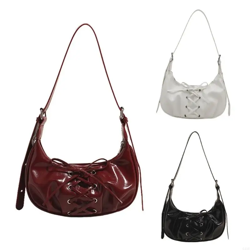 G5AE Slings Bag Handbag Under the Arm Purses Sweet Clutch Purse with Zipper Closure Saddles Bag Shoulder Bags for Women Girls