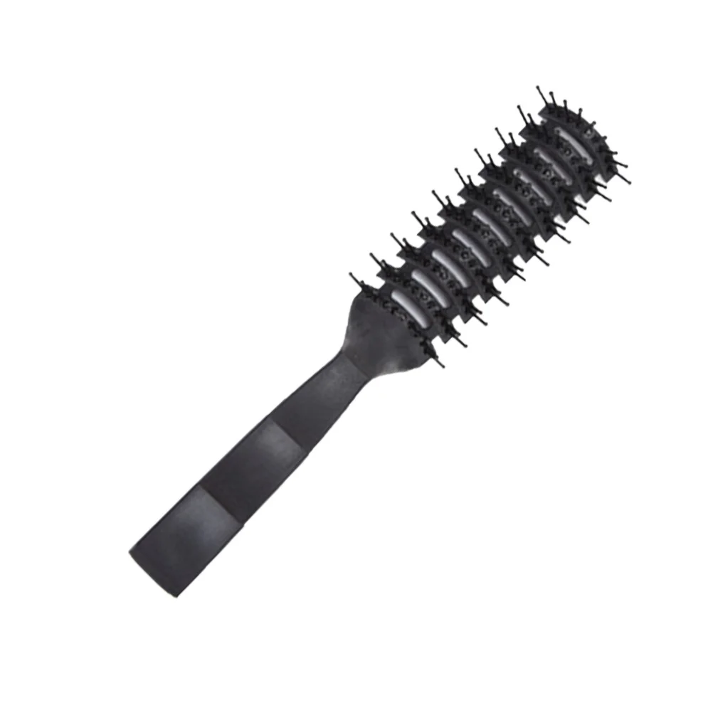 

4Pcs Ribbed Comb Smooth Plastic Hair Comb with Anti-Skid Grip Ideal for Home Travel Use Styling and Scalp Massage