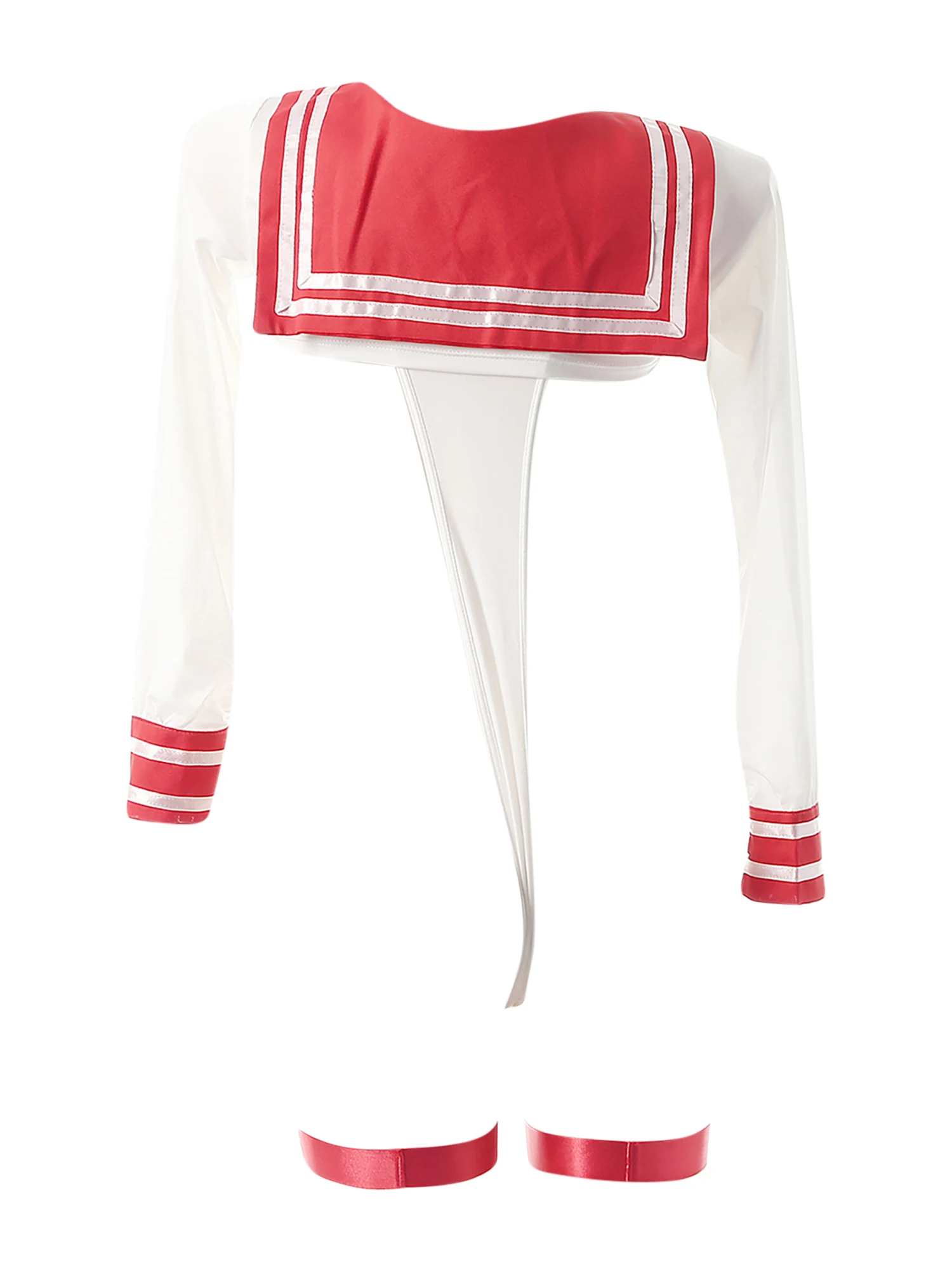 ملابس داخلية نسائية تلميذة طالبة JK نمط لعب الأدوار الزي المثيرة عالية القطع T-الظهر بذلة وأربطة الفخذ للمواعدة ملابس النوم