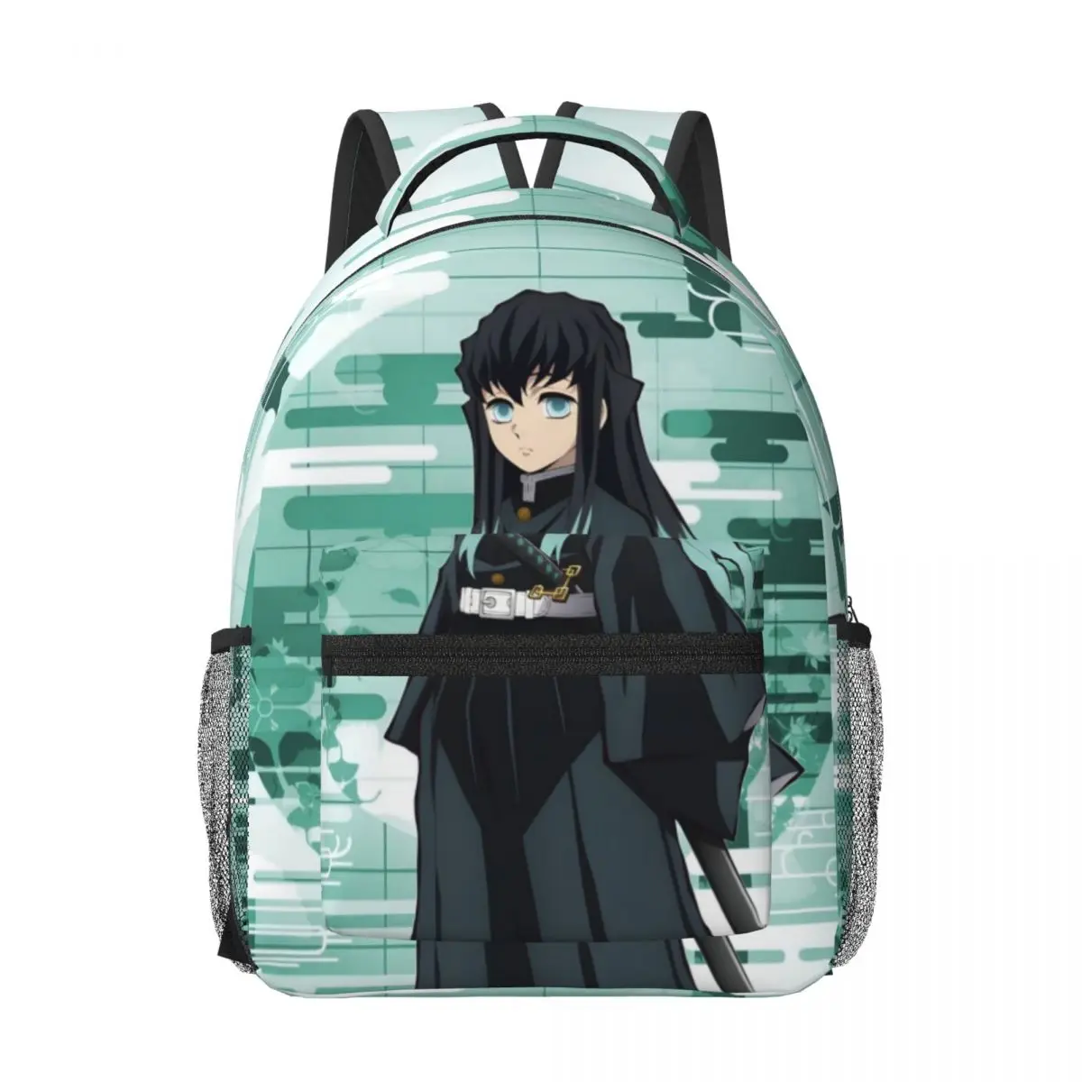 Muichiro Tokito Demon Slayer Printed Lightweight Casual Schoolbag For School, Outdoor, Shopping, Office 17in