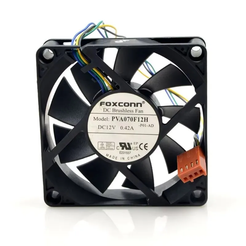 

Original 70 * 70 * 20MM 7CM PVA070F12H 12V 0.42A 4-wire PWM CPU chassis Cooling fan