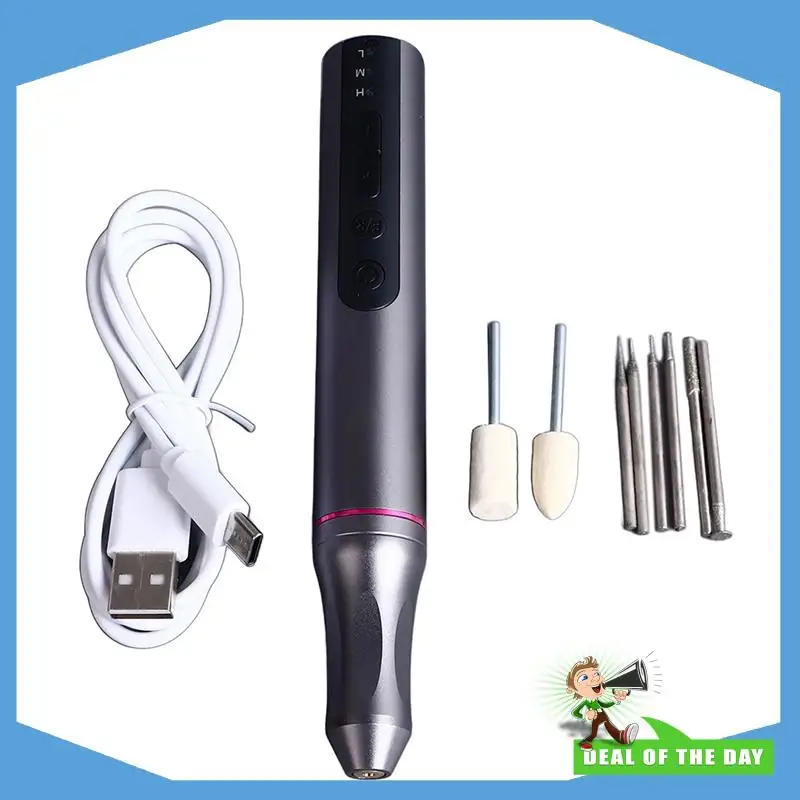 24-Hour Delivery 666F Cordless Tool Electric Grinder Kit Variable Speed 6000-20000RPM 3.7V 10W For Engraving Grinding Polishing