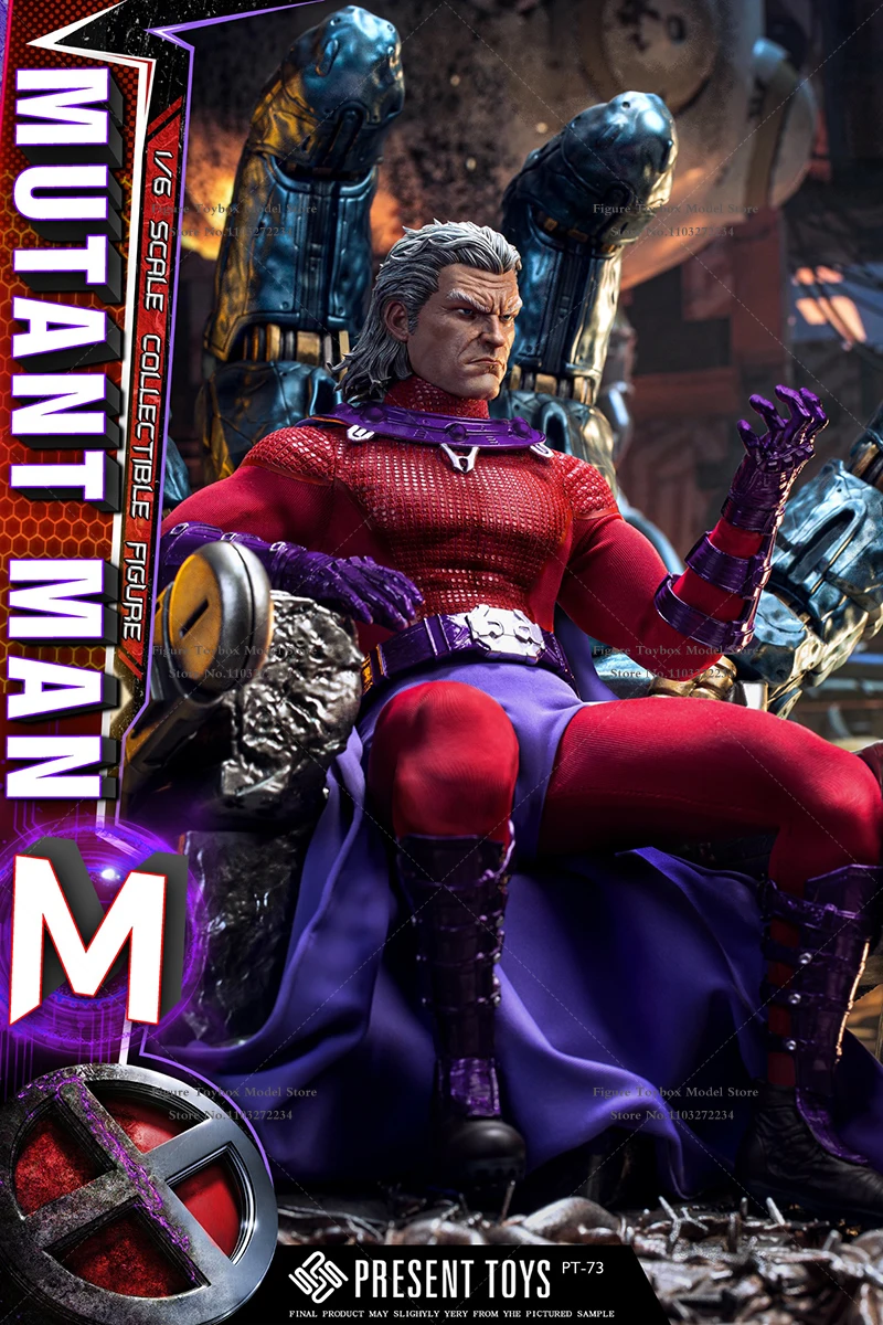 PRESENT TOYS PT-sp72 Normal Edition 1/6 Collectible Movable Anime Magneto Action Figure Marvel X-Men Mutant 12