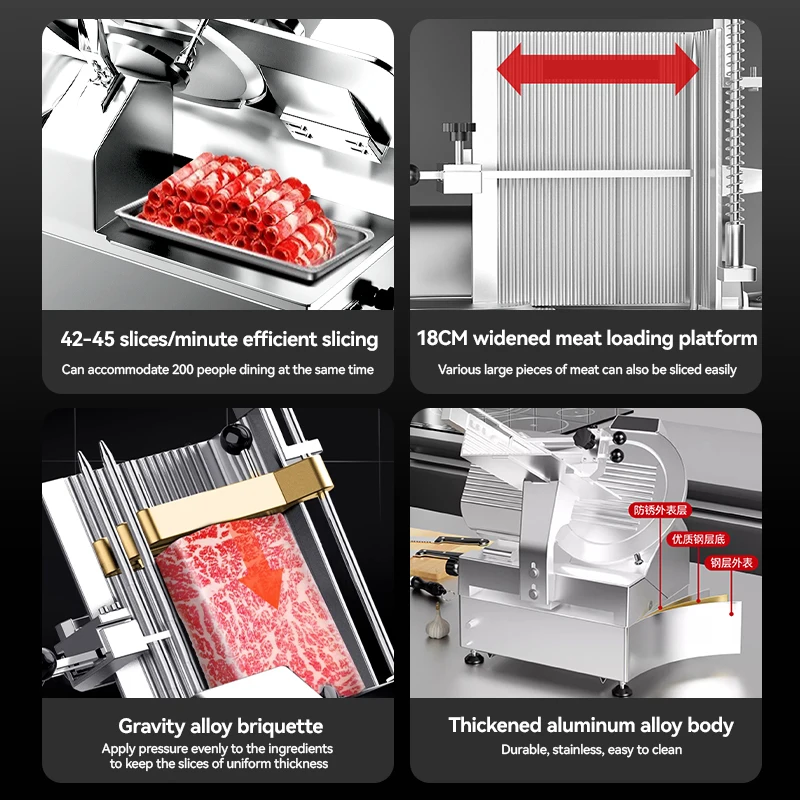 Frozen Meat Slicer Grinders Slicers for Restaurant Custom Meat Slicer Commercial