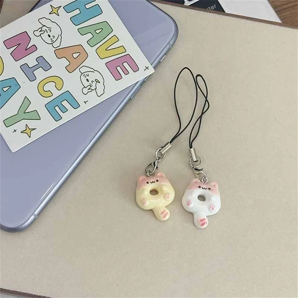 Key Chain Lightweight Mobile Phone Lanyard Donut Keychain Unique Cute Pendant For Bag Gift Backpack