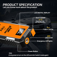 2000A Jump Starter Power Bank Portable Car Battery Starter 8000mAh For 12V Car Emergency Booster Starter Starting Device