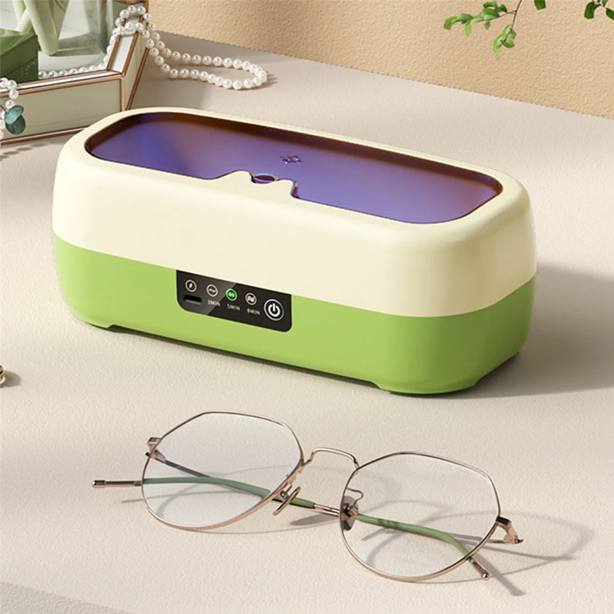 Glasses Cleaning Ultrasonic Jewelry Cleaner Machine High Frequency Ultrasonic Cleaning Bath for Jewelry Washing