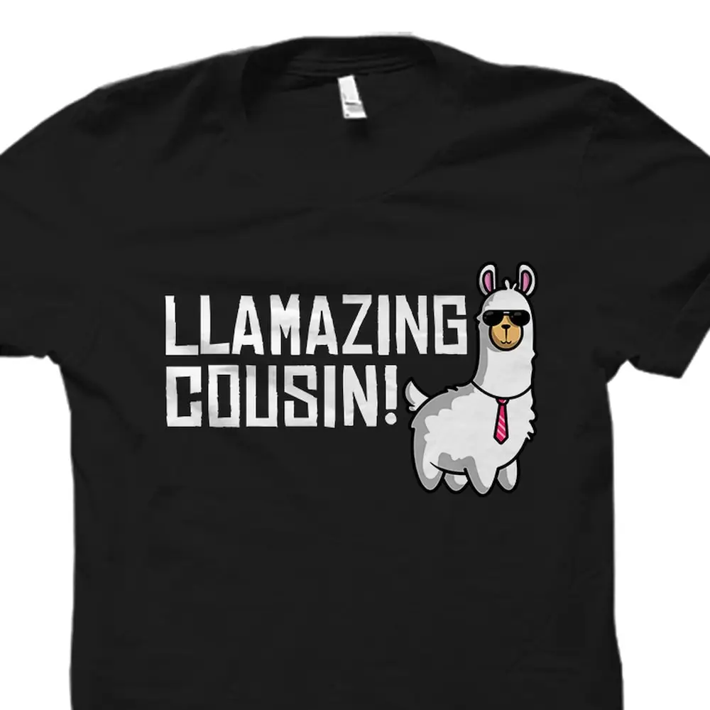 Cousin T Shirt Big Announcement Little Baby To Be Llama Os3633