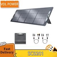 VDL POWER 200W Foldable Portable Solar Panel, 20V Monocrystalline Cell, Adjustable Kickstand, 23.5% Conversion Efficiency, IP67