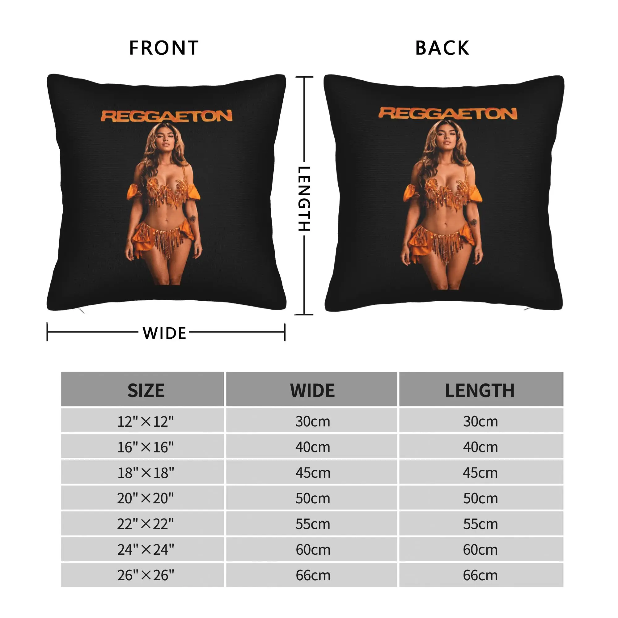 Pillow Case Karol G Orange Tassel Samba Outfit Latina Woman Custom  Pillow Cover For Living Room Bed Chair Morden Pillowcases