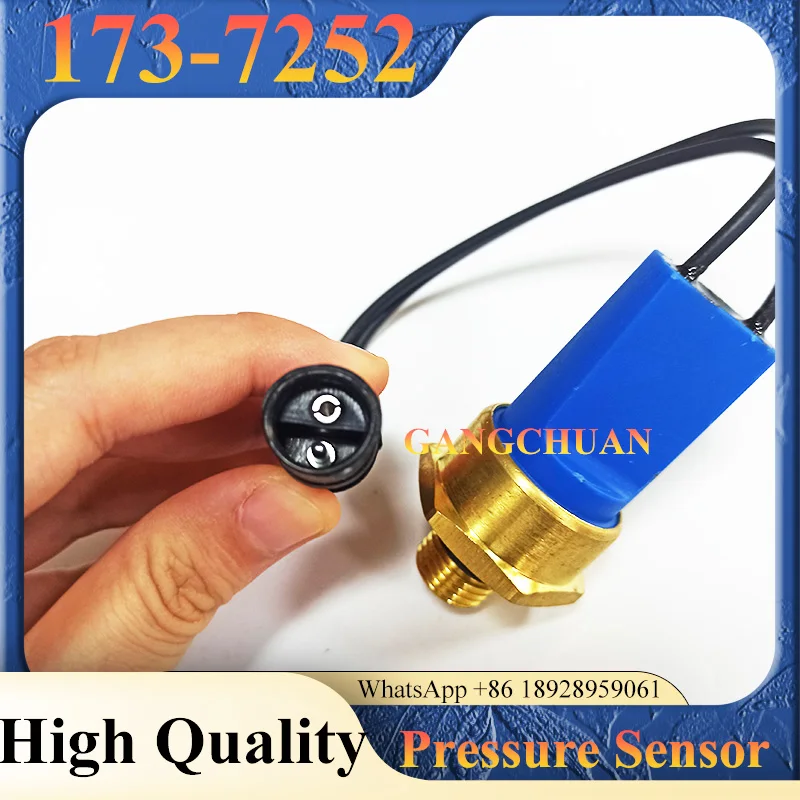 Interruptor del sensor de presión de aceite de alta calidad 173-7252 1737252   Para repuestos de excavadora 12H 120H 135H 140H 143H 160H