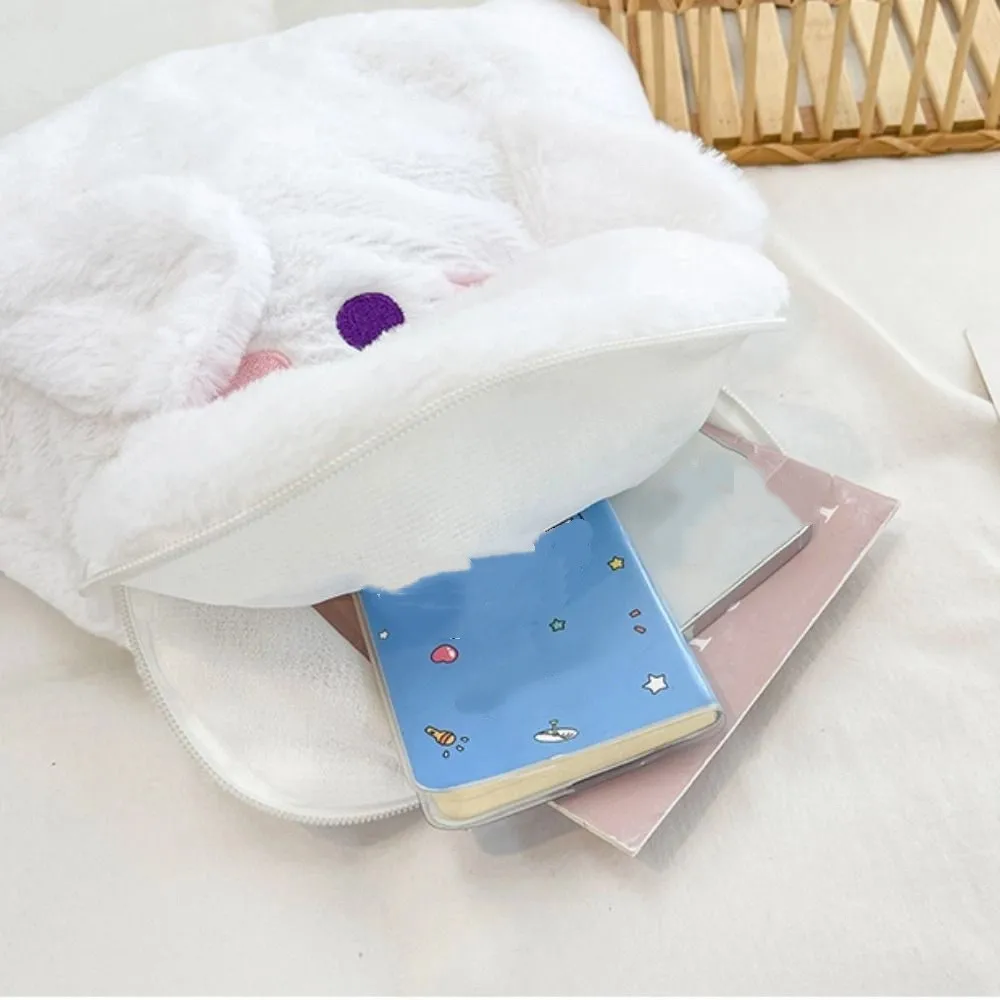 Sac à dos fantôme de dessin animé mignon, sacoche d'école, sac en peluche pour filles, sac à bandoulière de grande capacité pour femmes