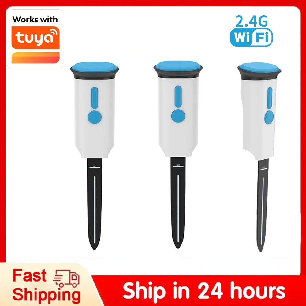 

WiFi Smart Soil Sensor IP66 Waterproof BT 5.0 Wireless 45M Distance Temperature Moisture Detection Smart Scene linkage For Plant
