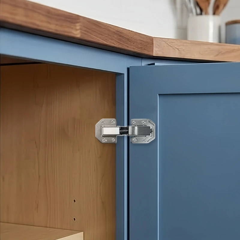 Soft Close Cabinet Door Hinges Set 6 Pack, Metal Mounting Components with Screws, Screwdriver, and Home Cabinet Install Support