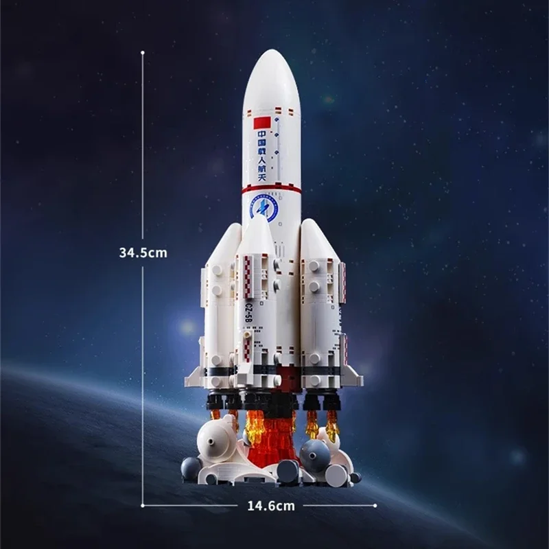 Keeppley Long March 5 Series Launch Vehicle building blocks China Aerospace assembled model ornaments children's toys