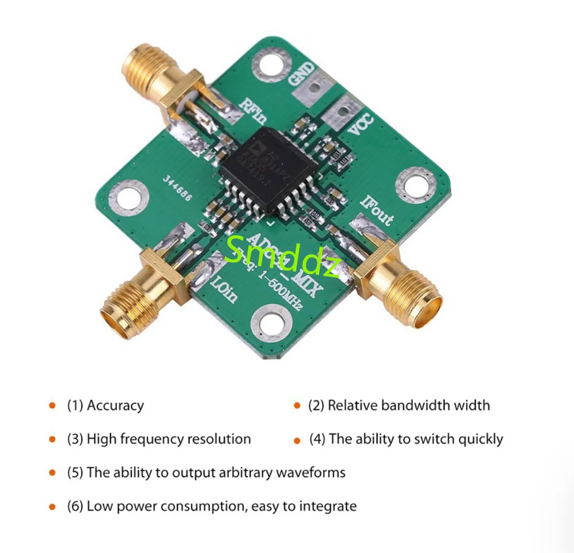 2 piece,  AD831 high-frequency RF mixer frequency converter 0.1-500MHz