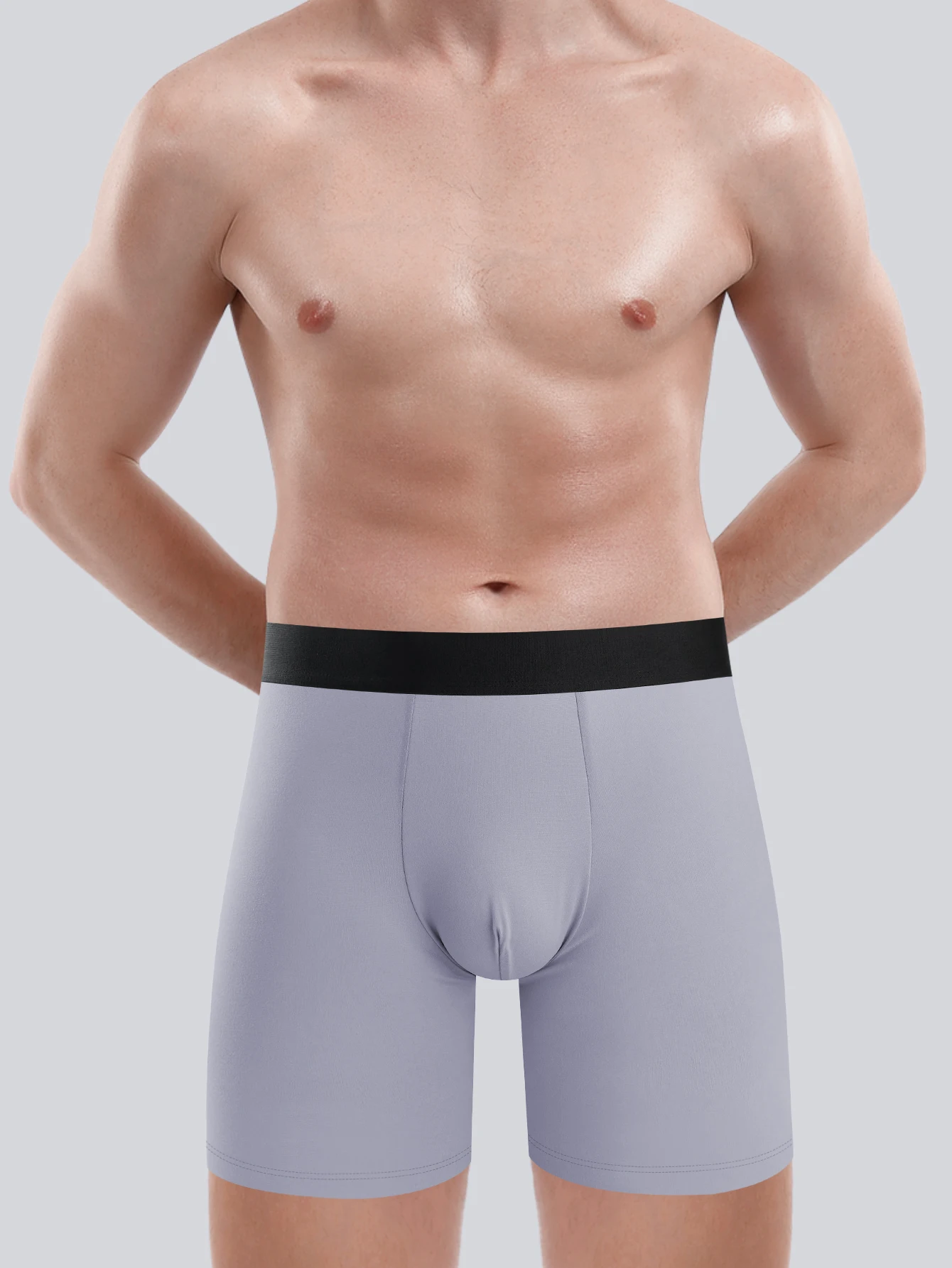 4 قطعة ملابس داخلية رجالية أساسية بلون سادة مقاس كبير ملابس داخلية مريحة وعصرية للمراهقين متعددة القطع ملابس داخلية متطابقة