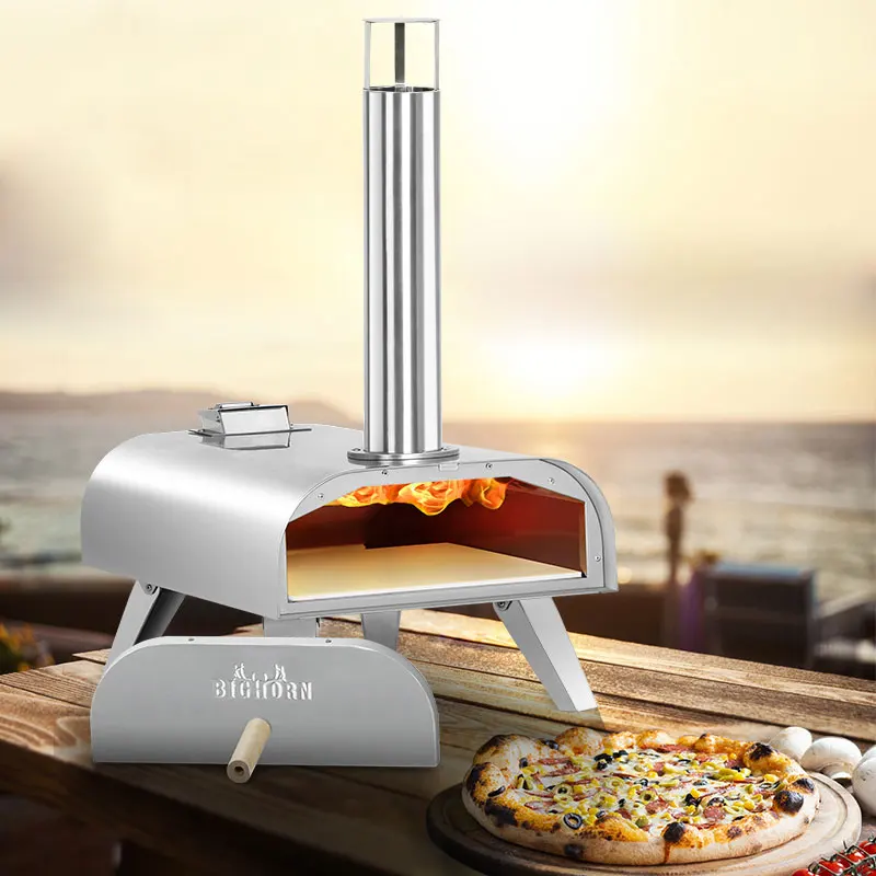 

Villa patio pizza oven, outdoor portable camping pellet oven, Italian pizza kiln, barbecue, pizza oven