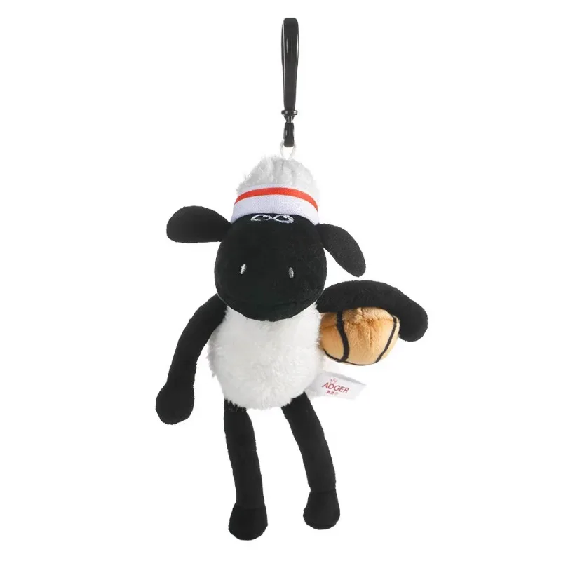 Cartoon Shaun het schaap pluche pop sleutelhanger hanger schattige rugzak decoratie trendy hanger cartoon perifere vakantiecadeau