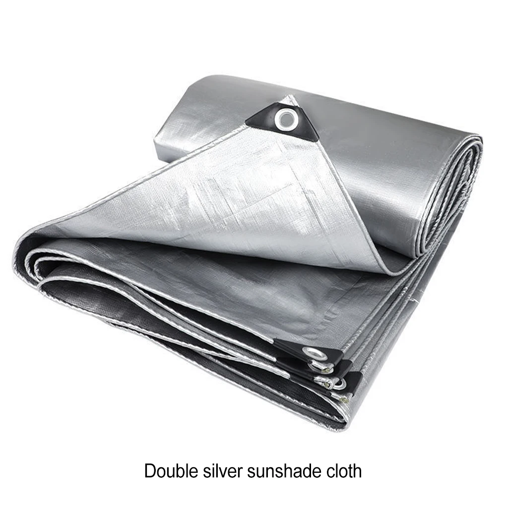 

Silver Tear Resistant And Tensile Resistant PE Tarpaulin Cloth Convenient To Perforation On All