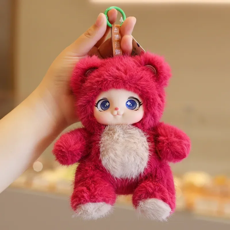 Leuke cartoon knuffelhangers Pluche schooltassen Pluche hangende decoraties Sleutelhangers Leuke cartoon knuffels Geschenken voor meisjes