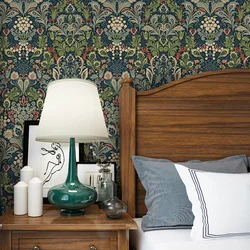 Papel tapiz autoadhesivo de flores de hoja verde Vintage, Mural de pared impermeable, elegante, despegar y pegar, Fondo de vinilo, decoración Floral para habitación