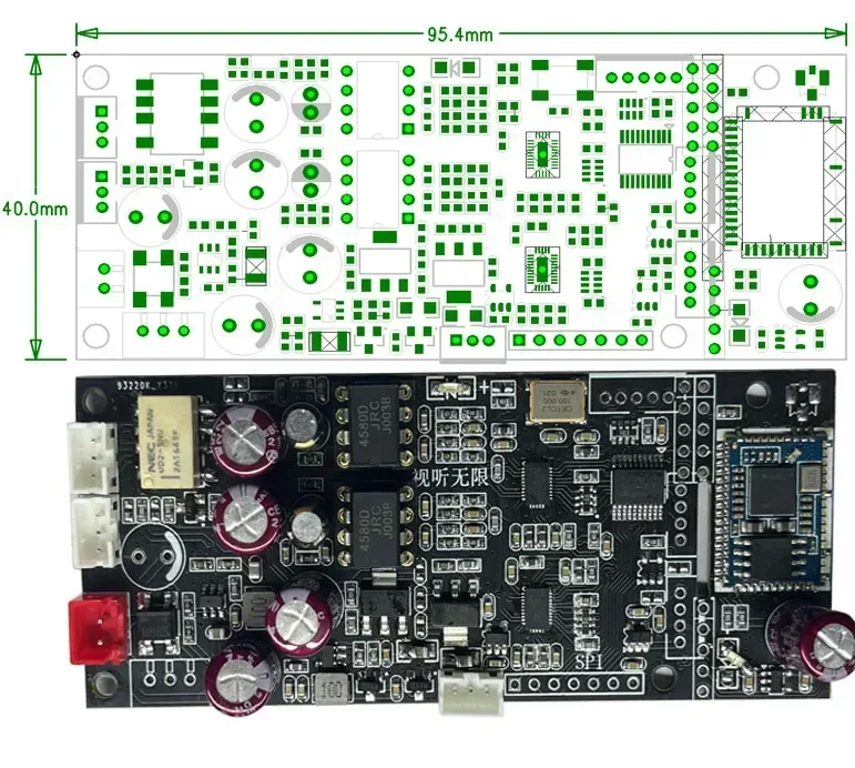 Dual parallel ES9038 Bluetooth 5.4 QCC5181 USB Wav decoding app controls power amplifier Ldac