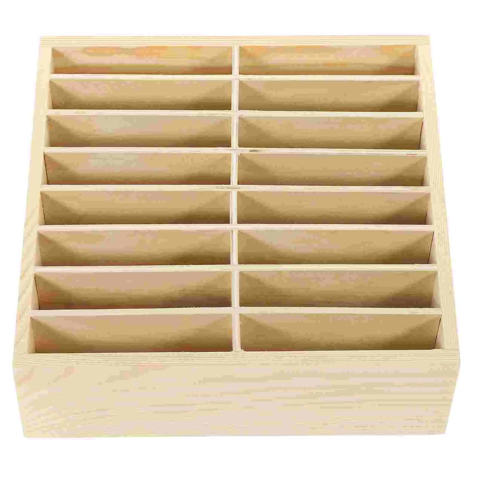 Mobile Phone Storage Box Classroom Holder Cell Desktop Organizer Monitor Stand Wooden Section Case Table Meeting