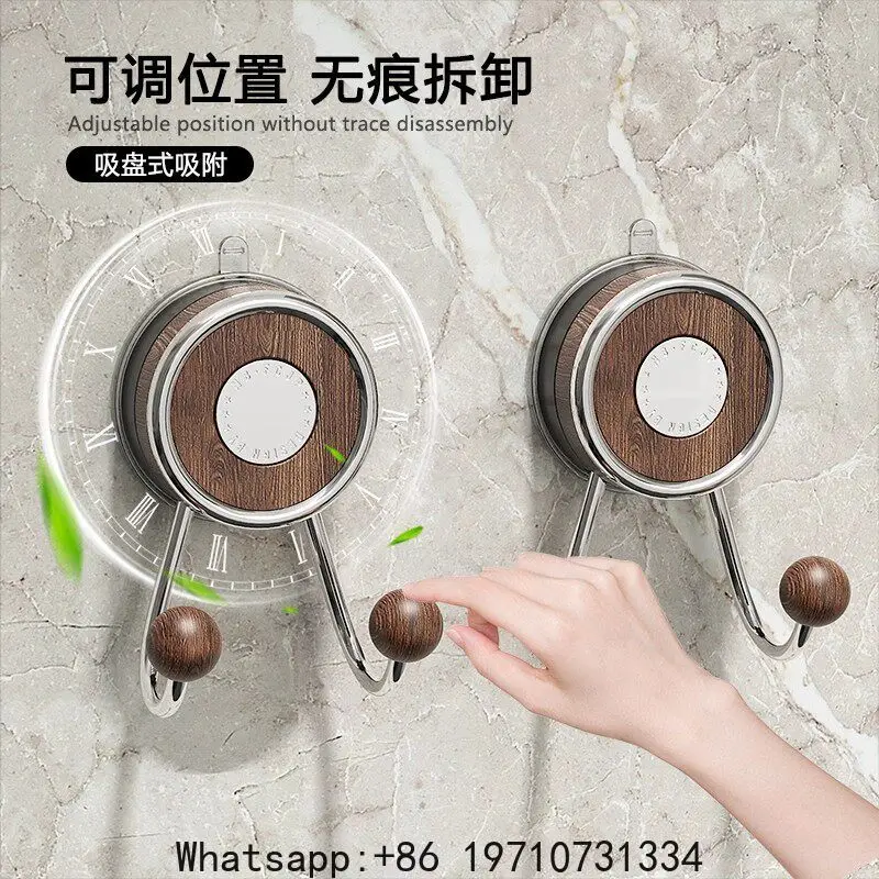 Toilet suction cup hook antique bathroom non-punching non-marking hanging towel hook