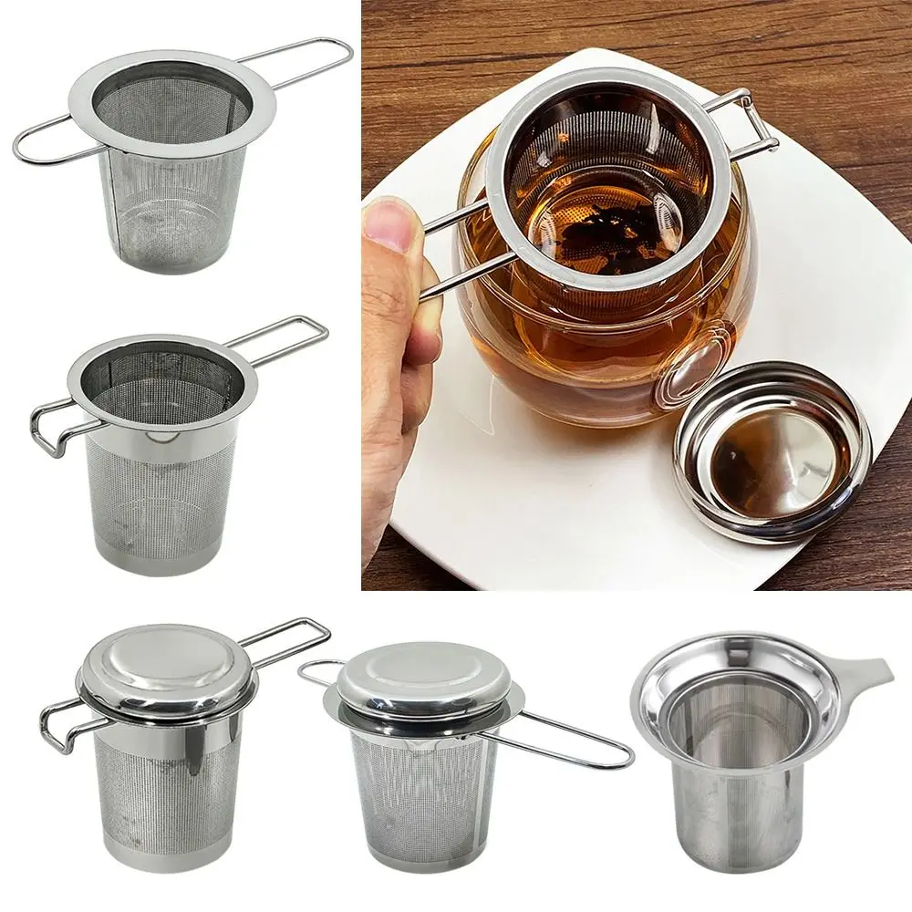 Creative Stainless Steel Mesh Tea Infuser Reusable with Lid Tea Infuser Filter Multi-functional Coffee Filter Tea Strainer Tea
