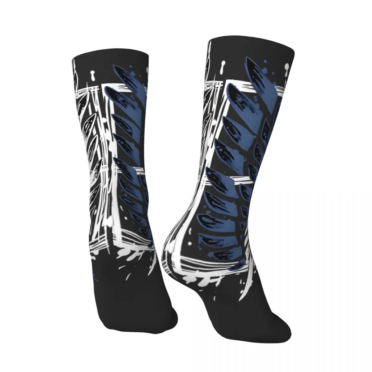 Happy Funny Scouting Legion Symbol Men's Socks Retro Harajuku Attack on Titan Hip Hop Novelty Seamless Crew Crazy Sock