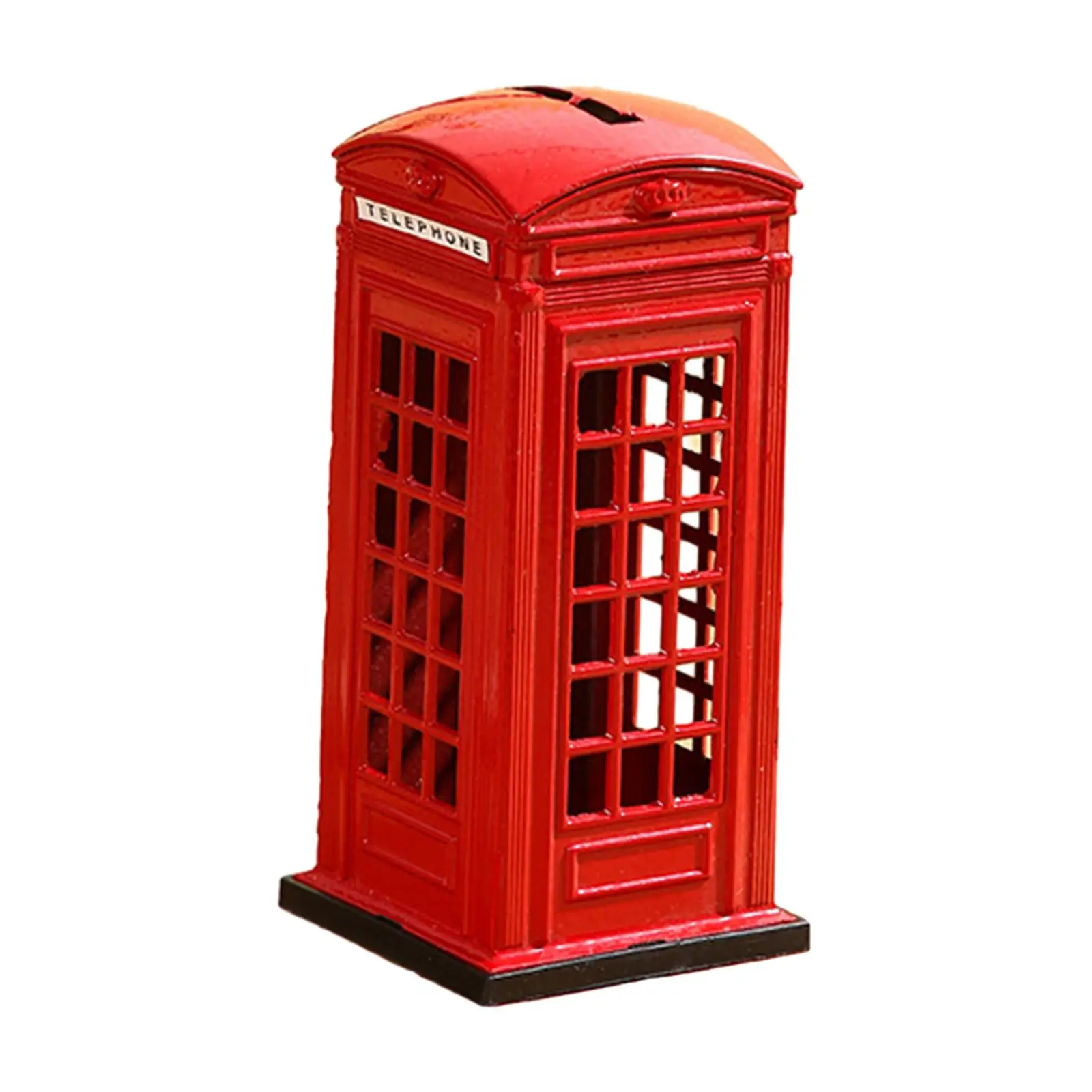 Money Bank Souvenir from London Zinc Alloy London Street Piggy Bank Phone Booth Saving Pot Telephone Booth Figurine Girls