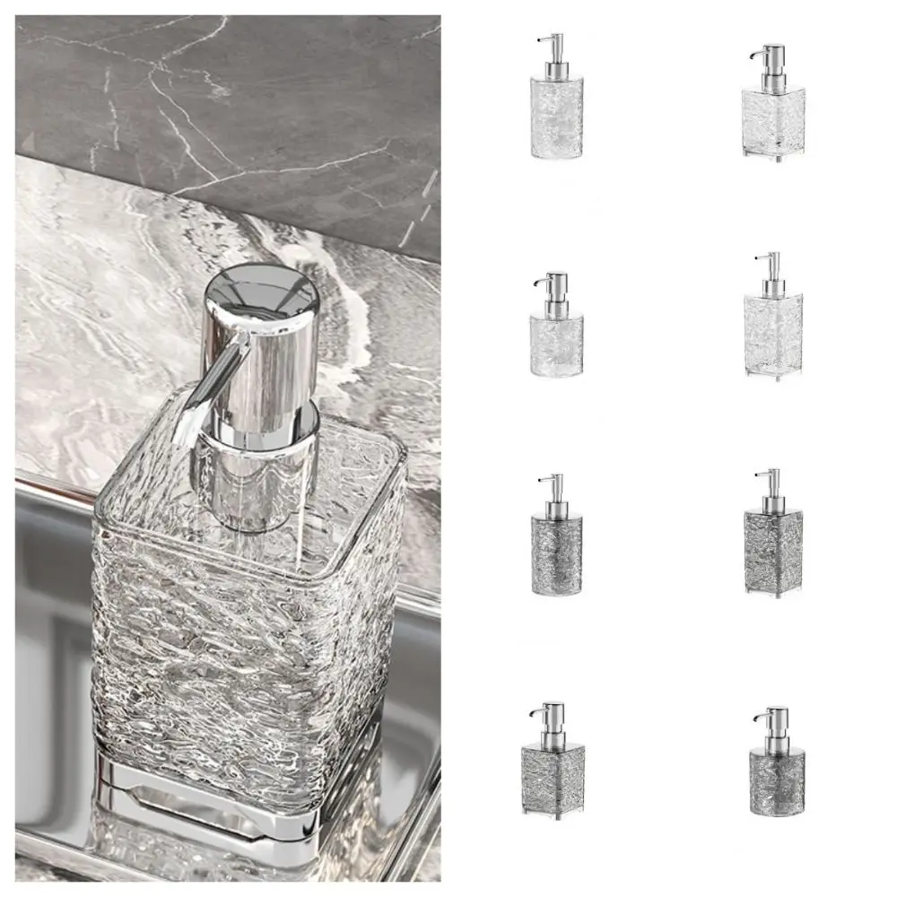 Refillable Clear Soap Dispenser Rust Proof Waterproof Liquid Soap Bottle Pressed Type 300ml/400ml Soap Lotion Container Home